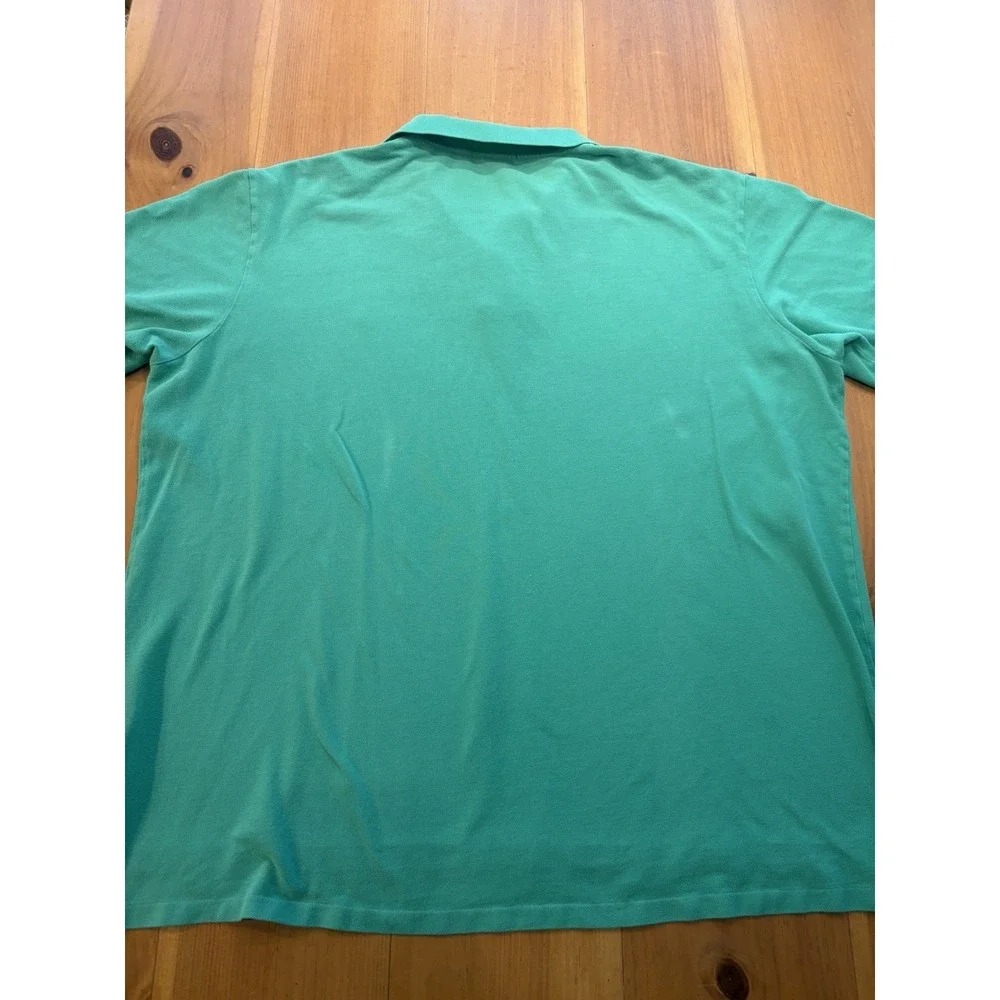 Polo Ralph Lauren 3XLT Tall Polo Shirt Green Red Pony Big & Tall Cotton